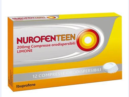 NUROFENTEEN*12COMPRESSE OROSOLUBILI LIMONE 200MG